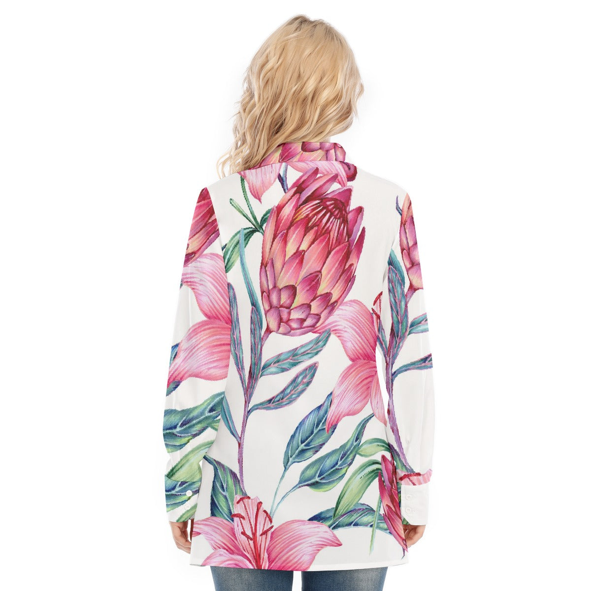 All-Over Print Women's Long Shirt