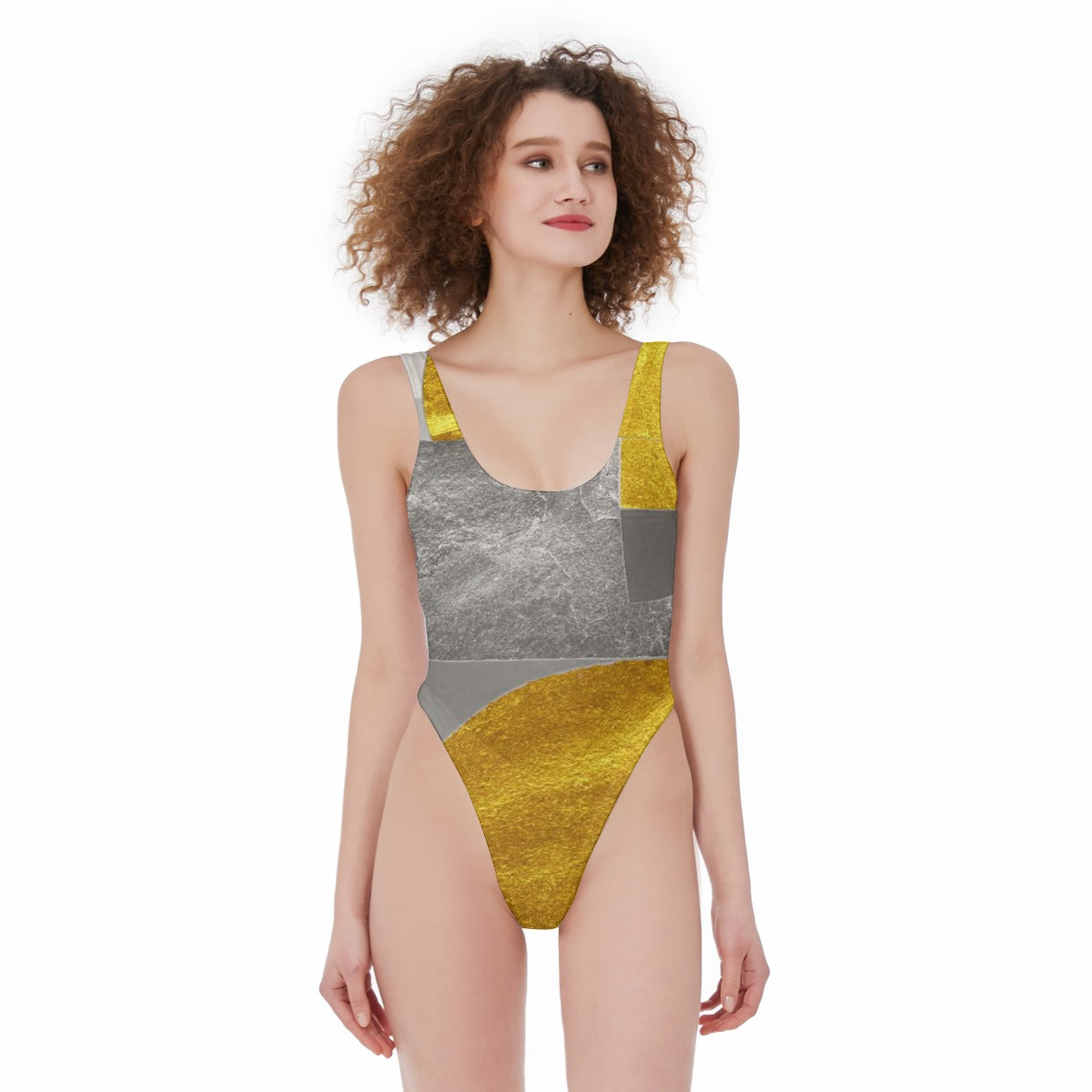 All-Over Print Women's High Cut One-piece Swimsuit