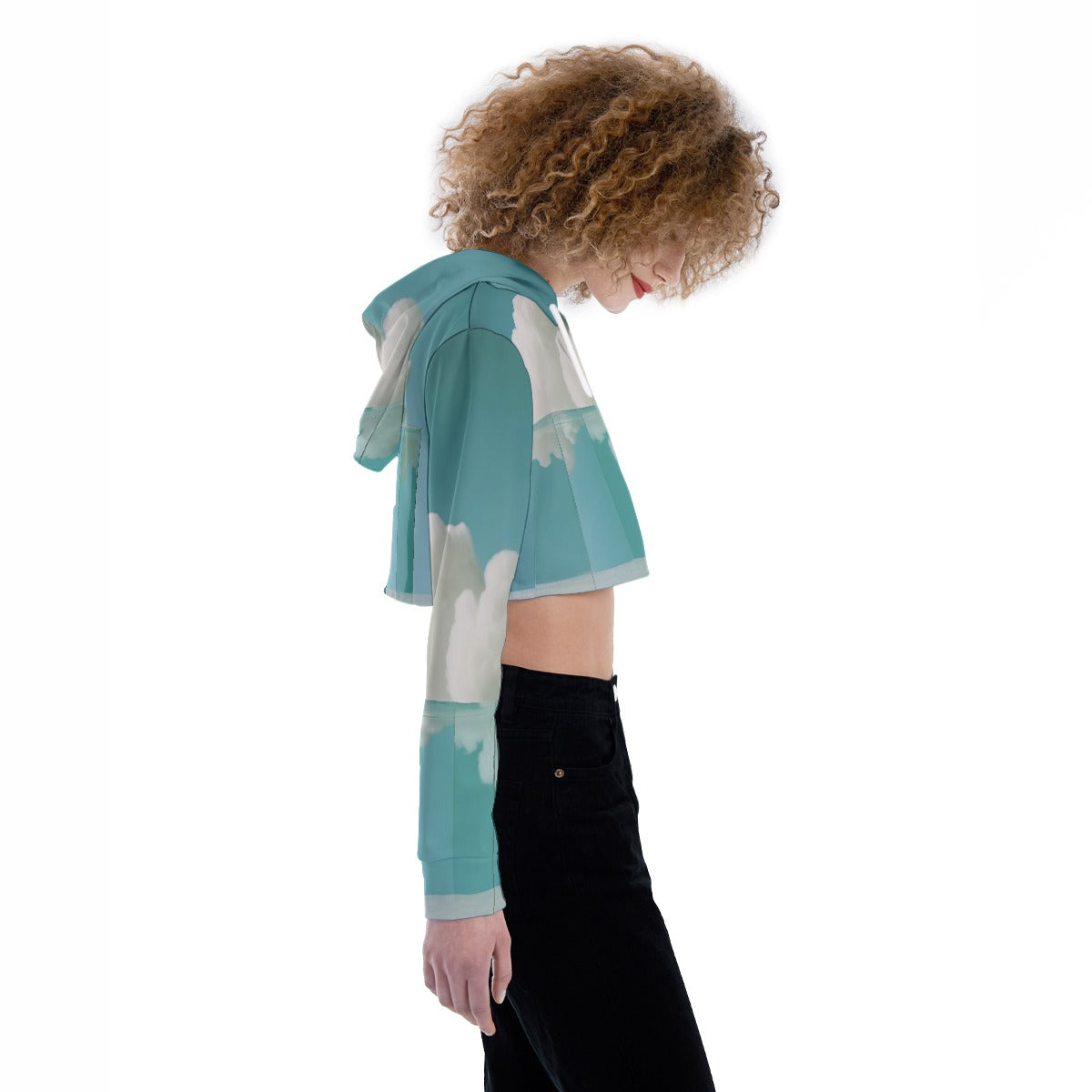 All-Over Print Women's Crop Top Hoodie