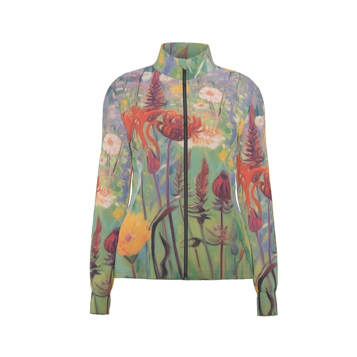 All-Over Print Women's Long Sleeve Thumbhole Jacket