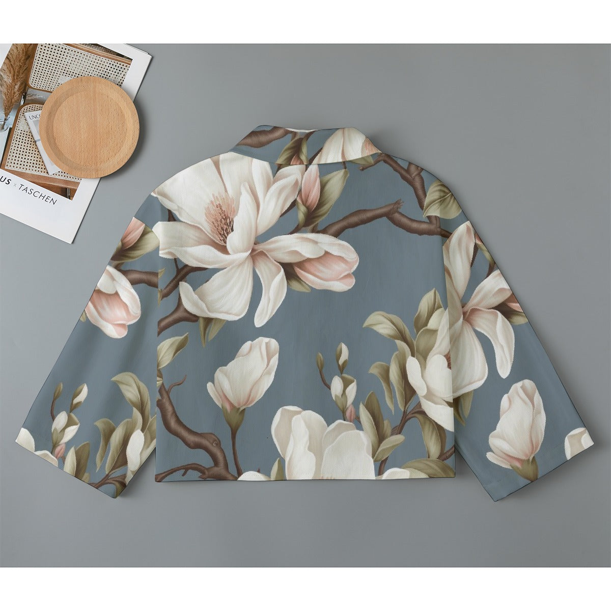 All-Over Print Women's Cropped Jacket | 245GSM Cotton