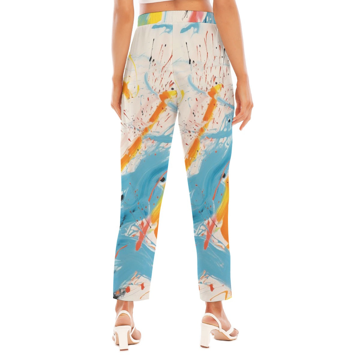 All-Over Print Women's Loose Straight-leg Pants