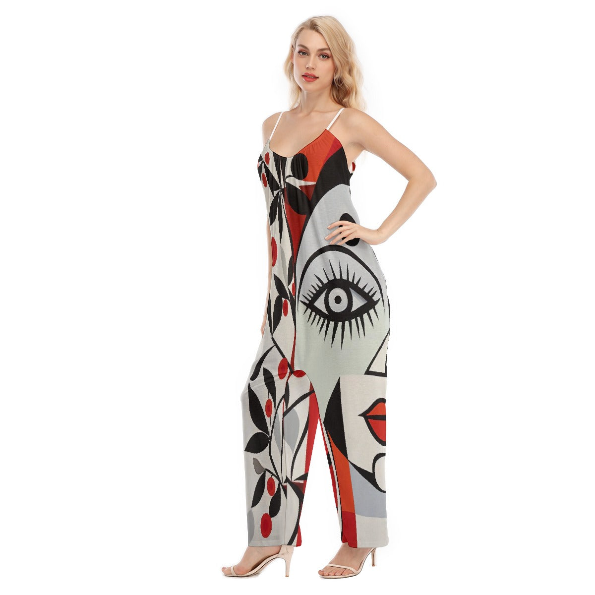 All-Over Print Women's Loose Cami Jumpsuit