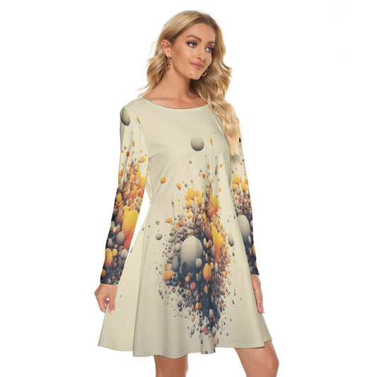 All-Over Print Women's Crew Neck Dress