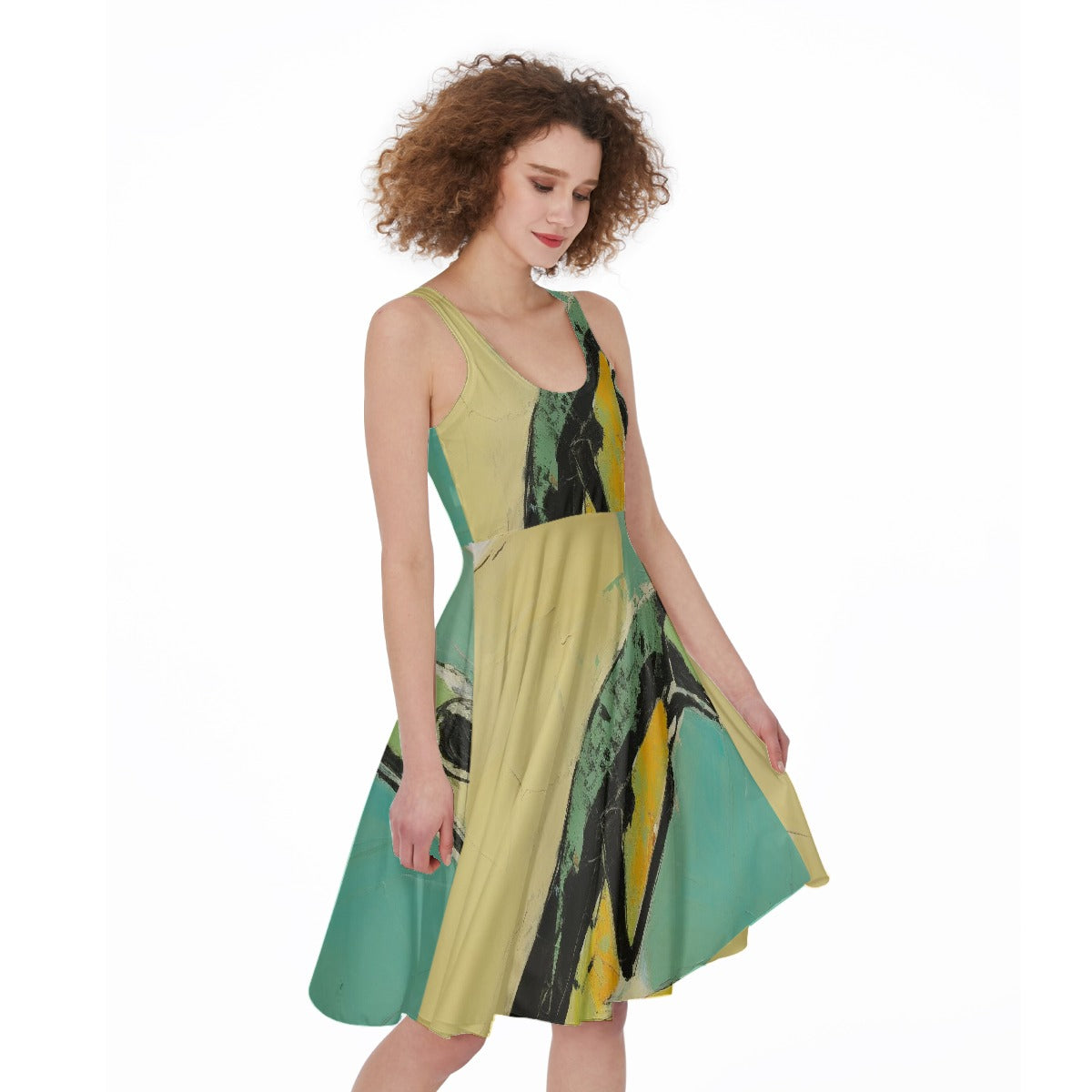 All-Over Print Women's Sleeveless Dress