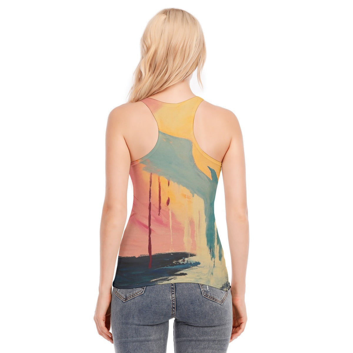 All-Over Print Women's Racer Vest | 190GSM Cotton