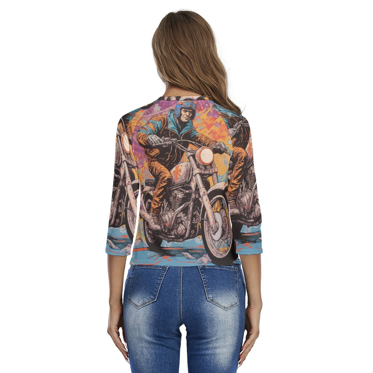 All-Over Print Women's Raglan Sleeves T-shirts