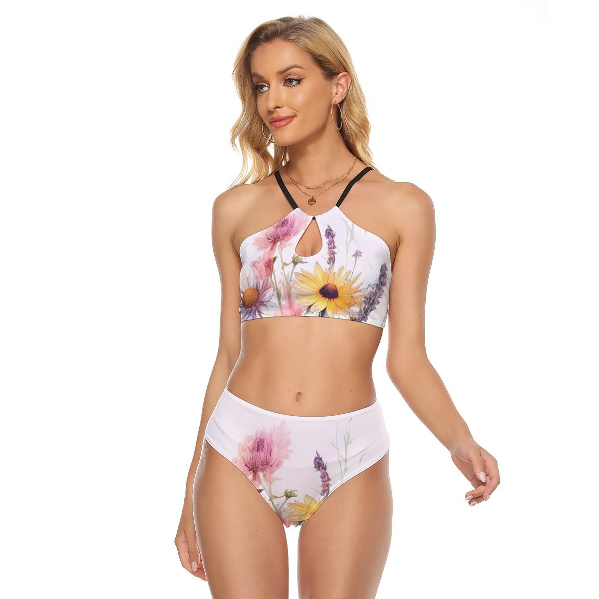 All-Over Print Women's Cami Keyhole One-piece Swimsuit