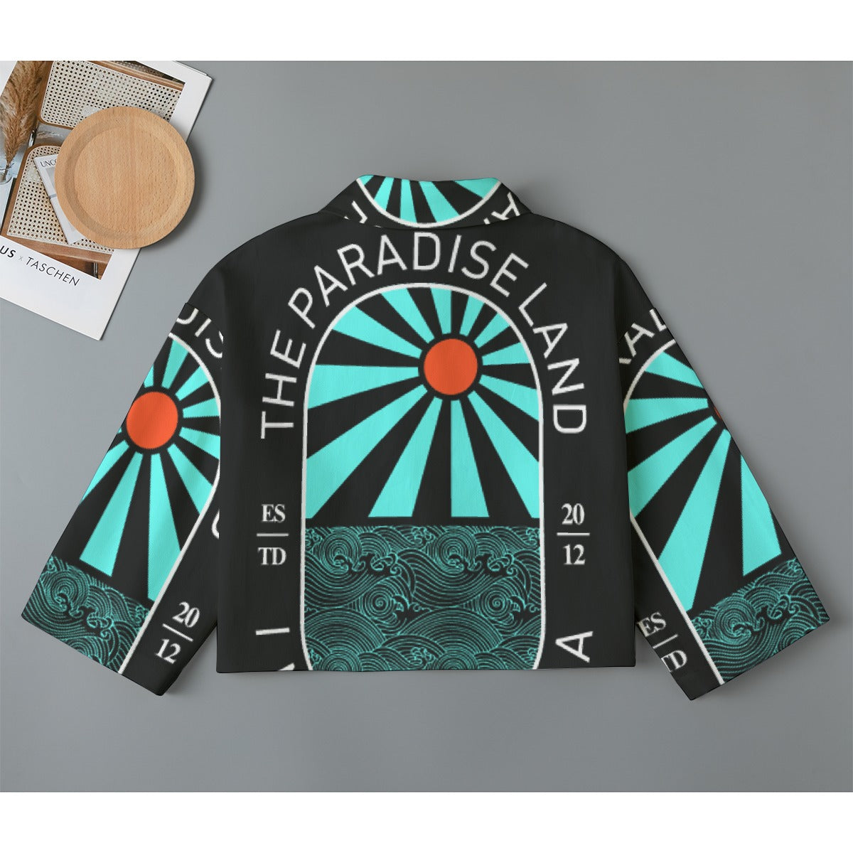 All-Over Print Women's Cropped Jacket | 245GSM Cotton