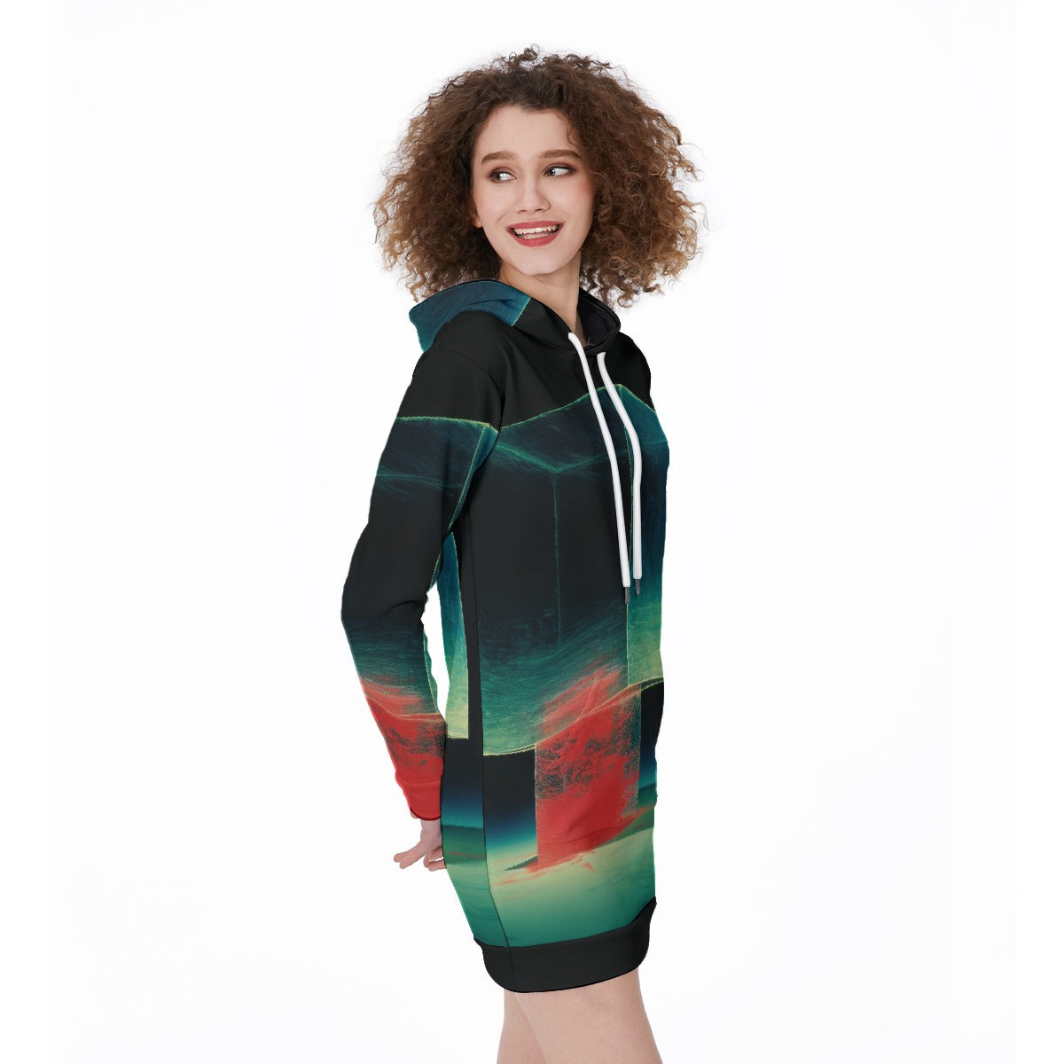 All-Over Print Women's Long Hoodie
