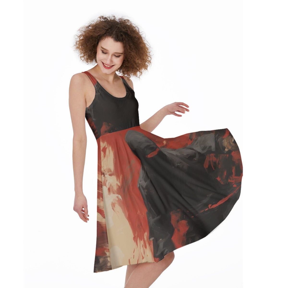 All-Over Print Women's Sleeveless Dress