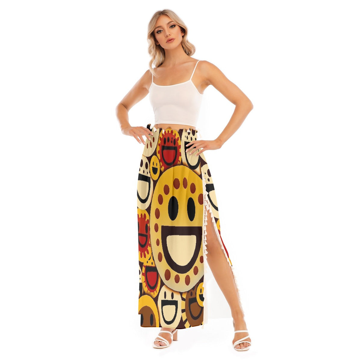 All-Over Print Women's Side Split Skirt