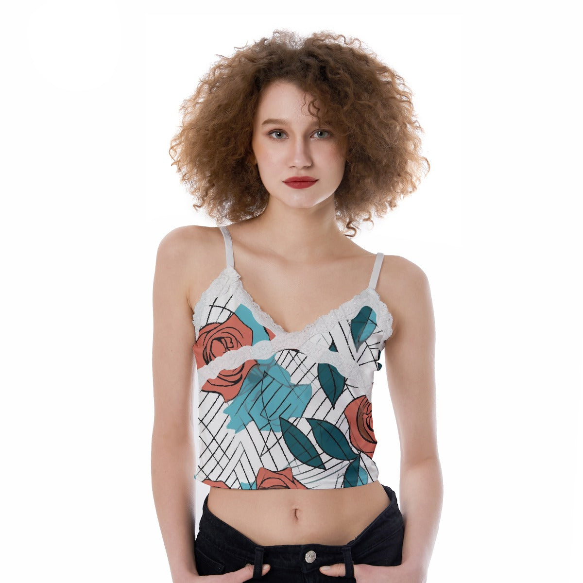 All-Over Print Women's Lace Camisole