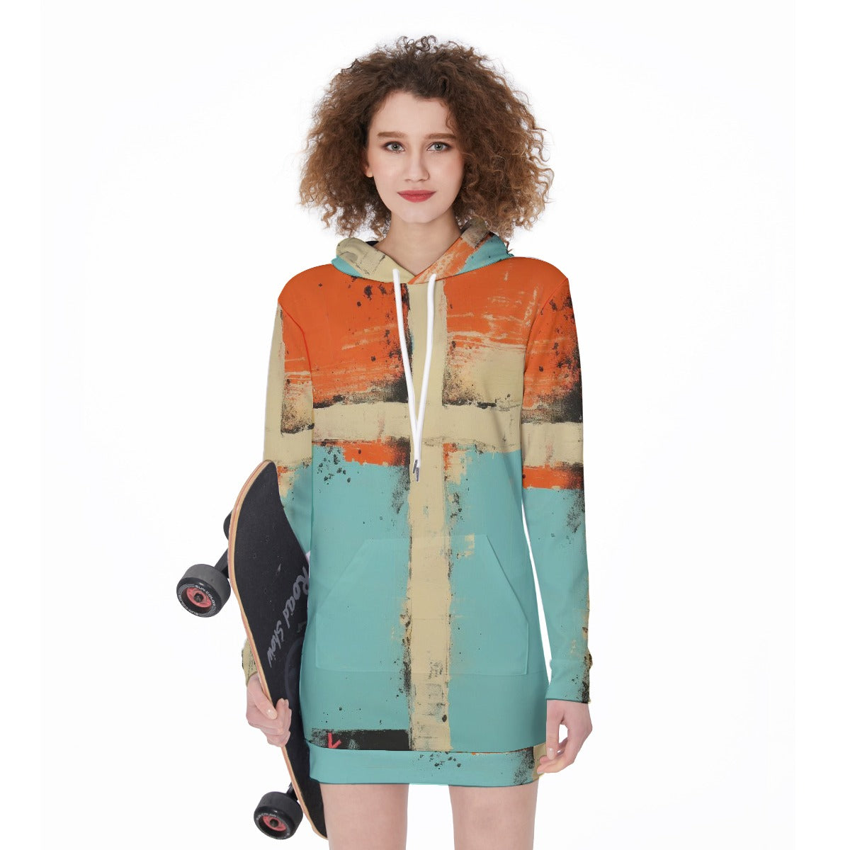 All-Over Print Women's Long Hoodie