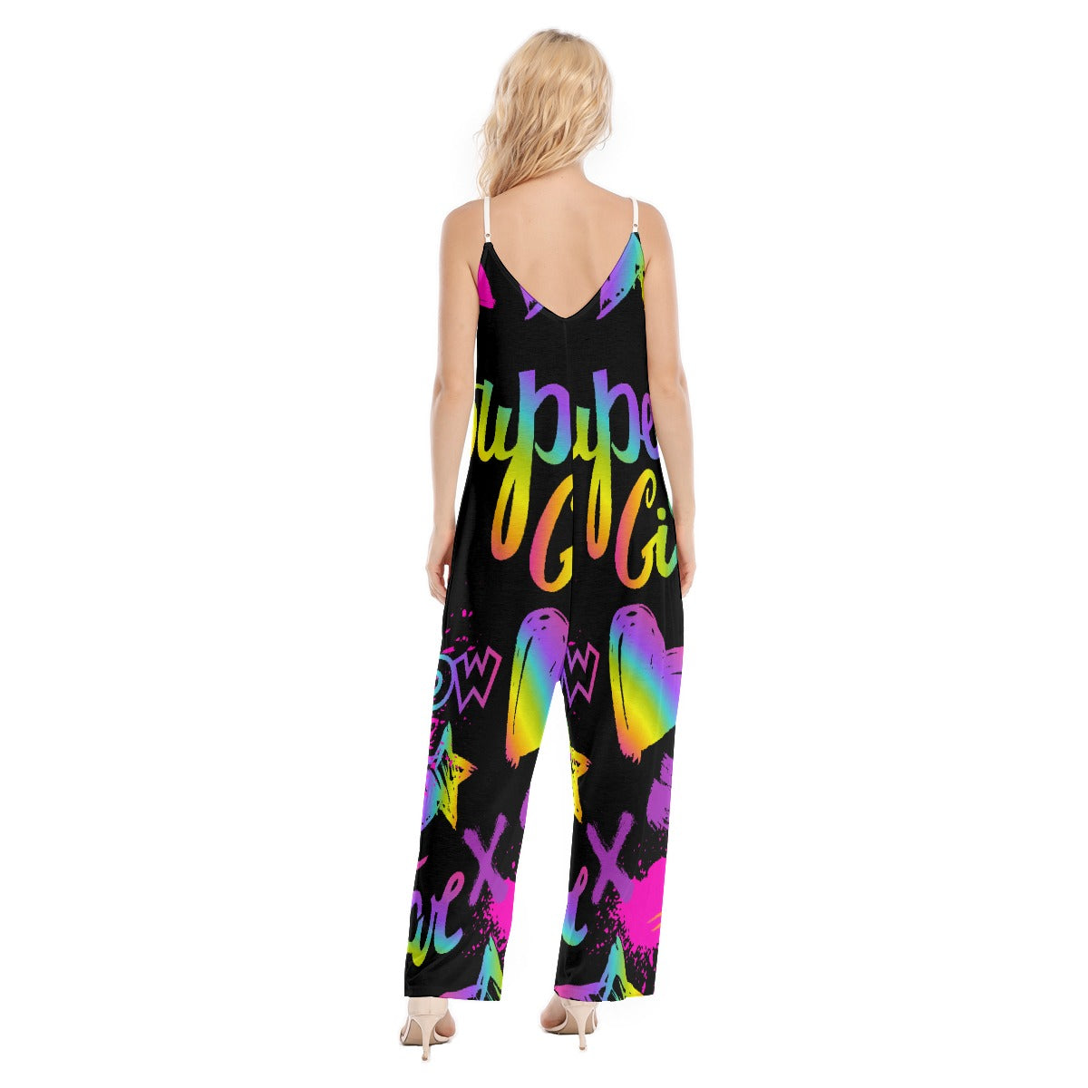 All-Over Print Women's Loose Cami Jumpsuit