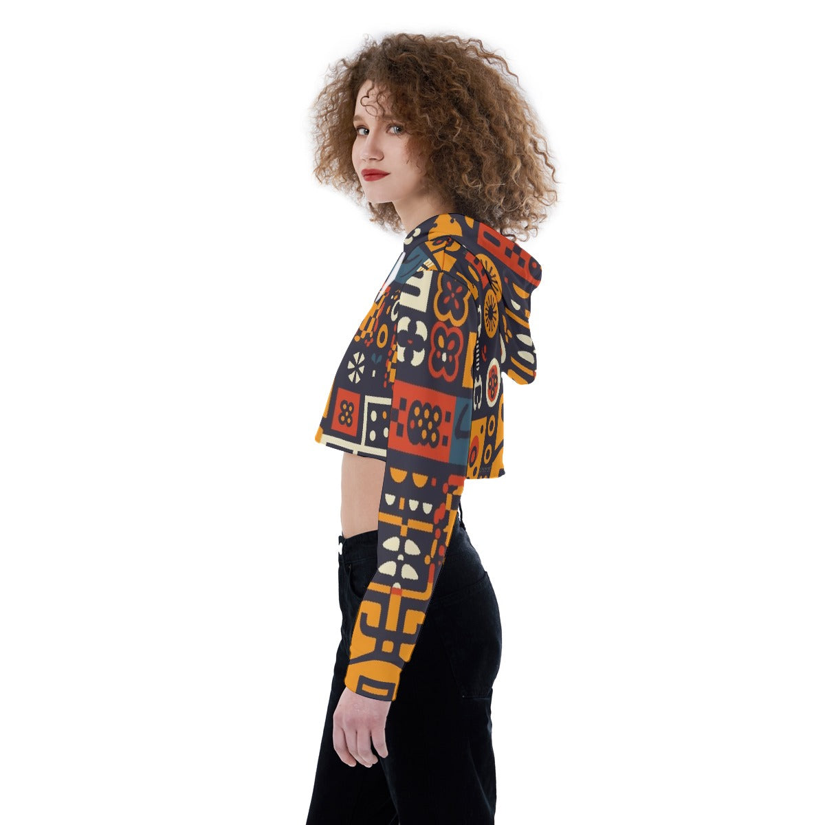 All-Over Print Women's Crop Top Hoodie