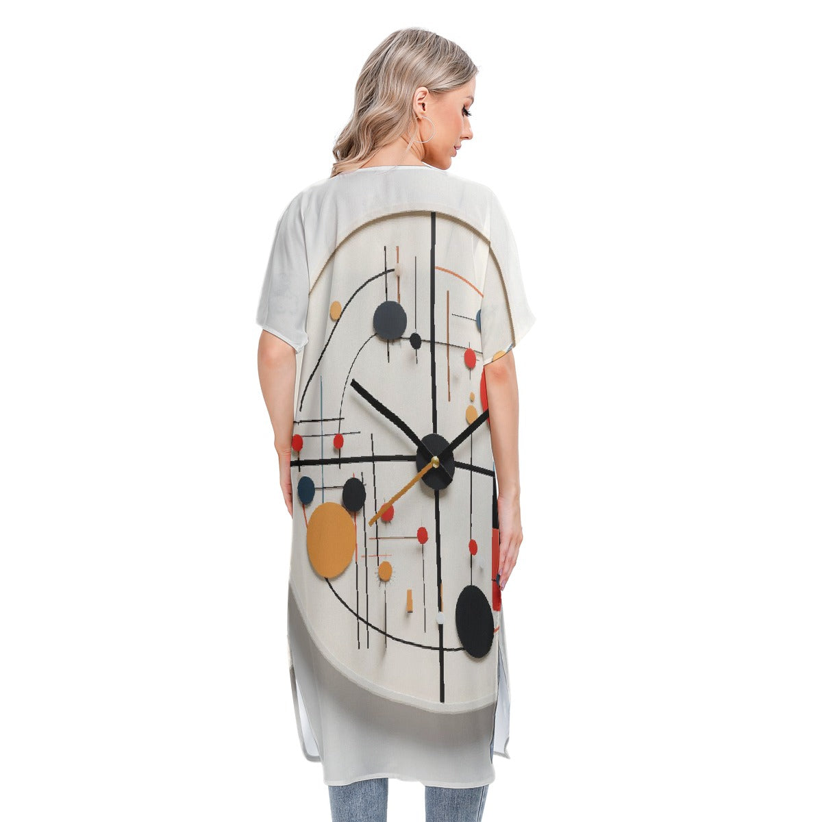 All-Over Print Women's Short Sleeve Cardigan