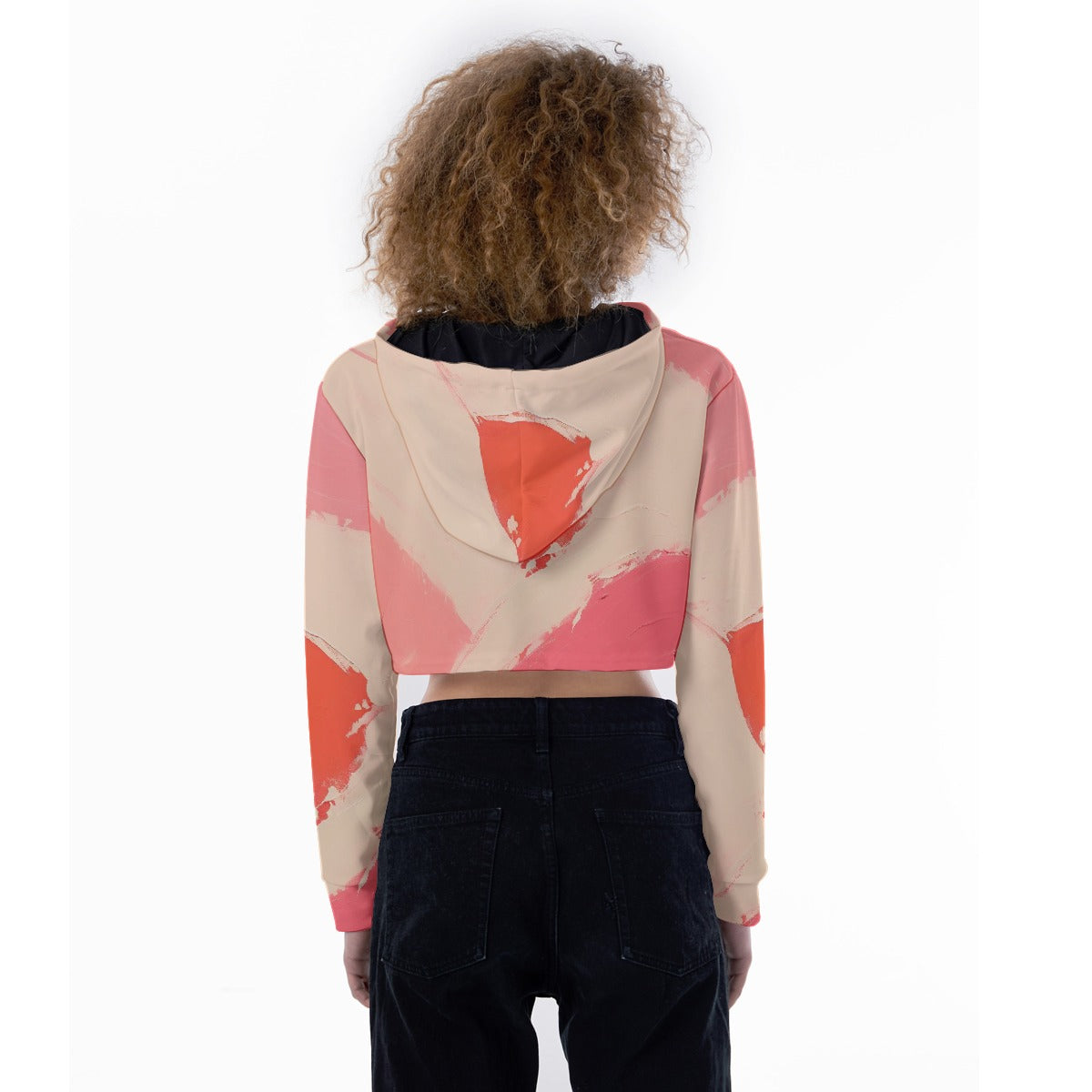 All-Over Print Women's Crop Top Hoodie
