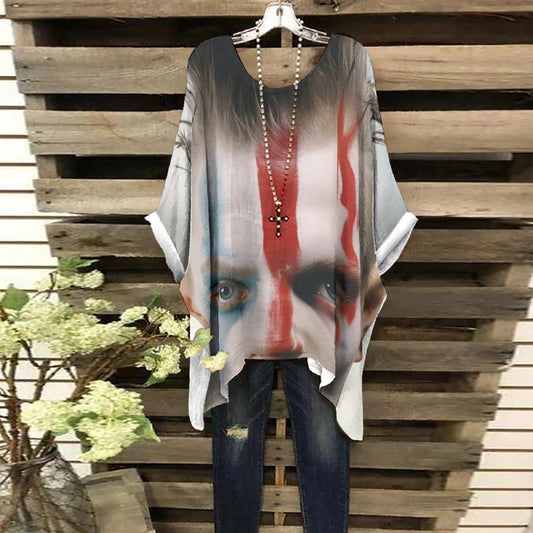 All-Over Print Women's Bat Sleeve Shirt