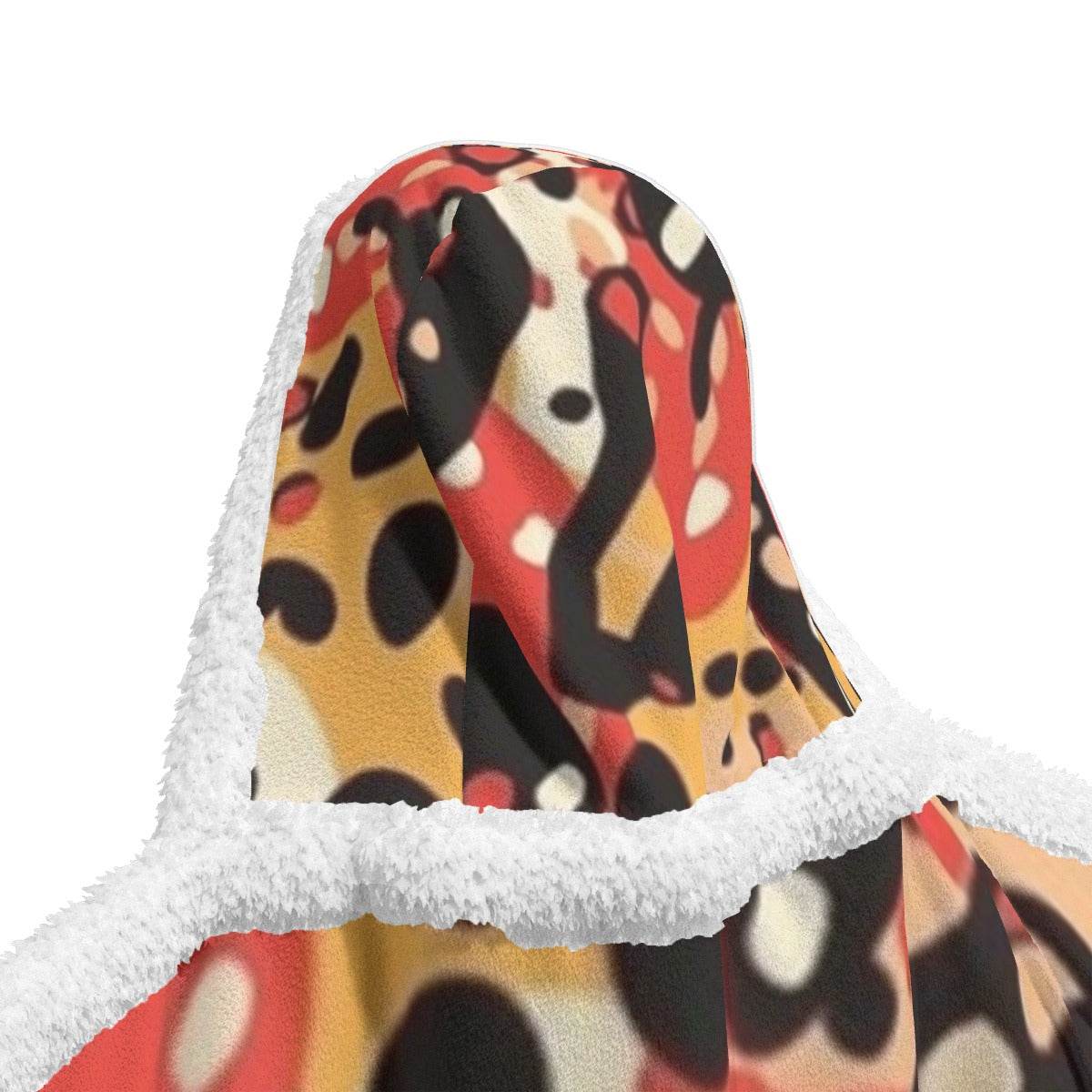 All-Over Print Unisex Wearable Hooded Blanket