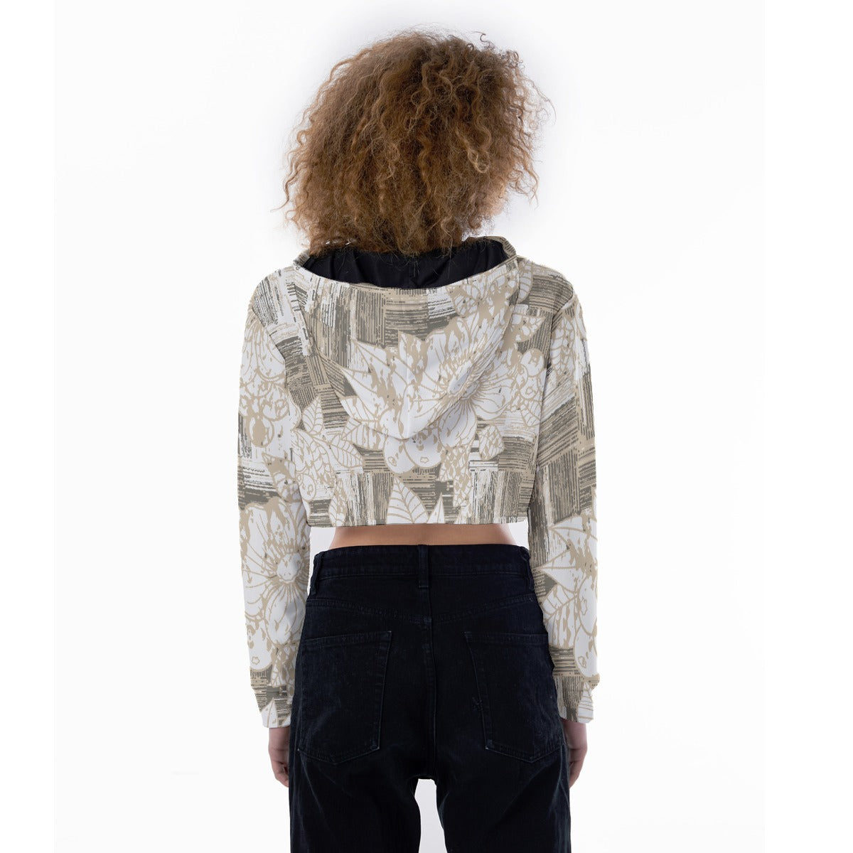 All-Over Print Women's Crop Top Hoodie