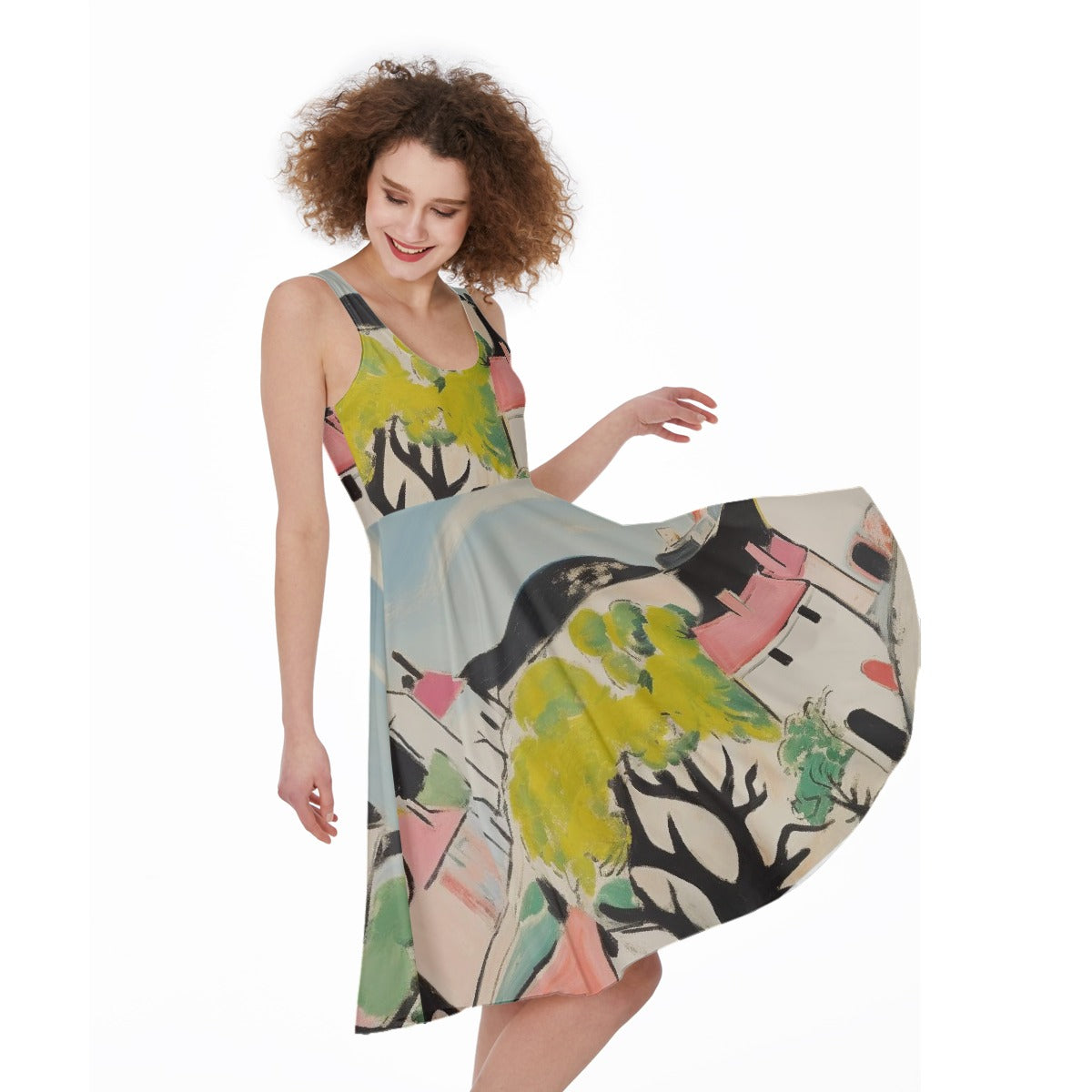 All-Over Print Women's Sleeveless Dress