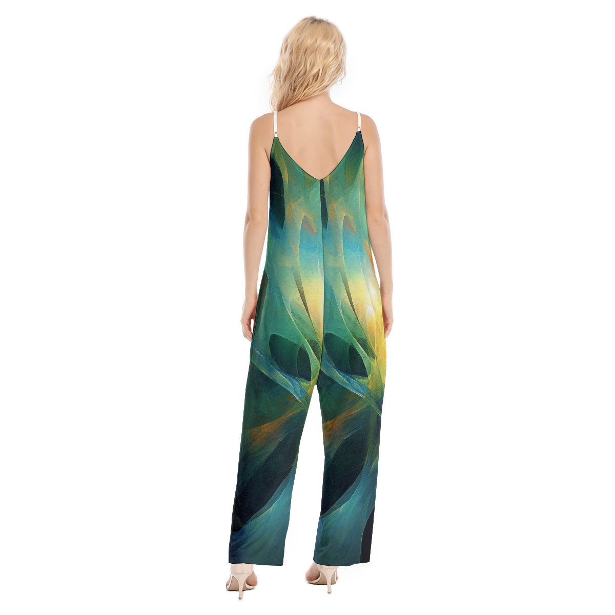 All-Over Print Women's Loose Cami Jumpsuit