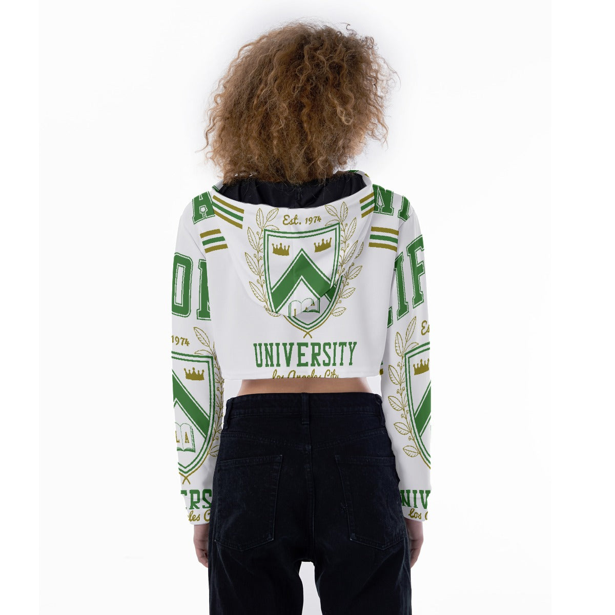 All-Over Print Women's Crop Top Hoodie