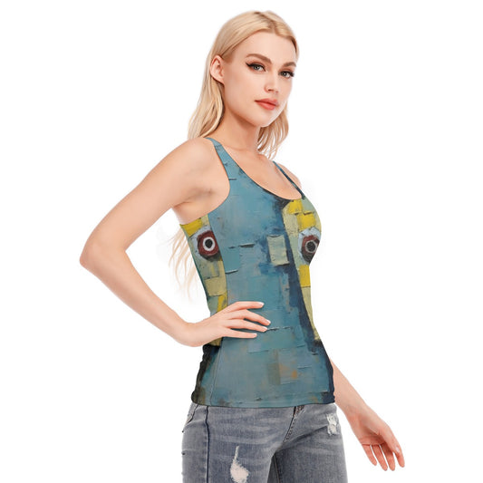 All-Over Print Women's Racer Vest | 190GSM Cotton