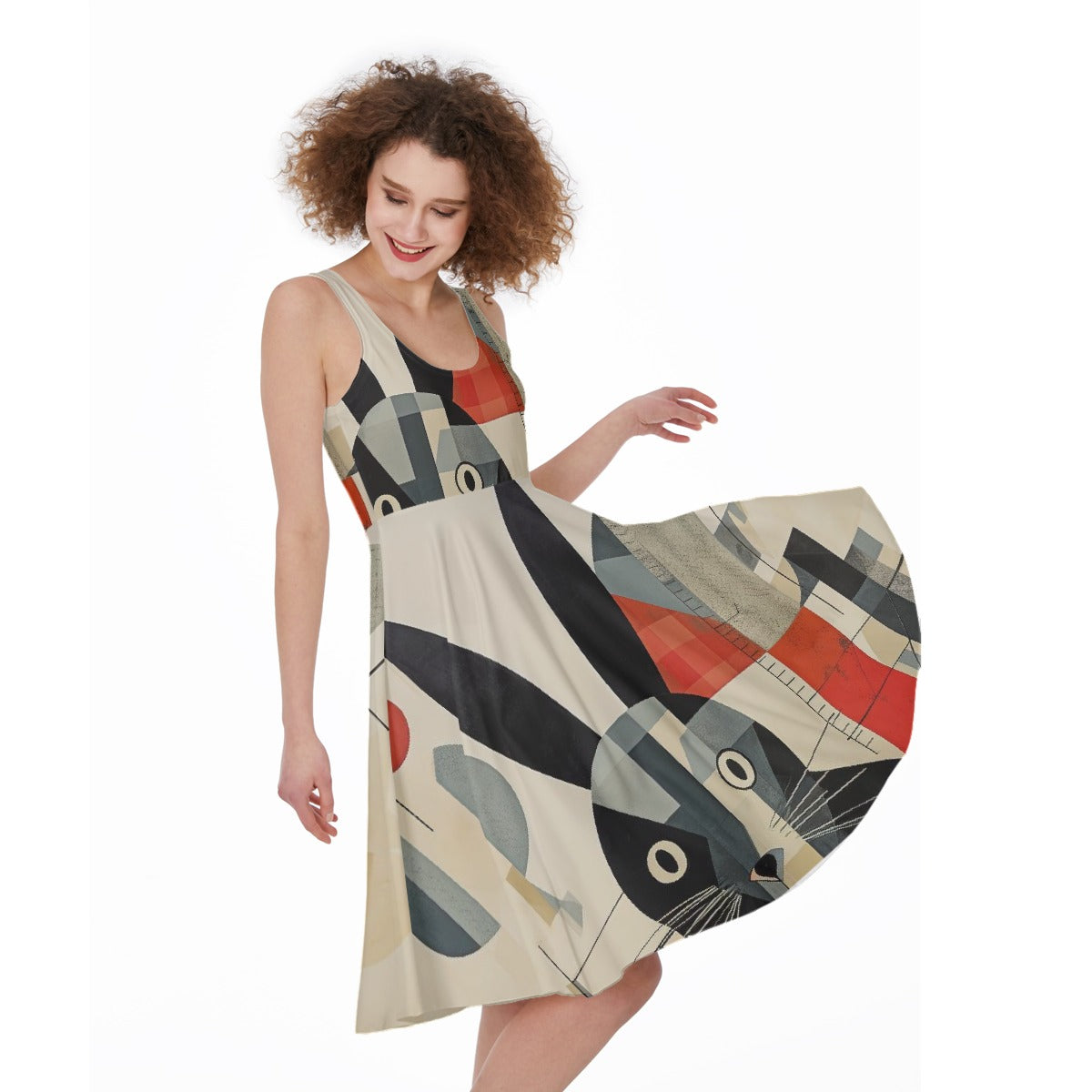 All-Over Print Women's Sleeveless Dress