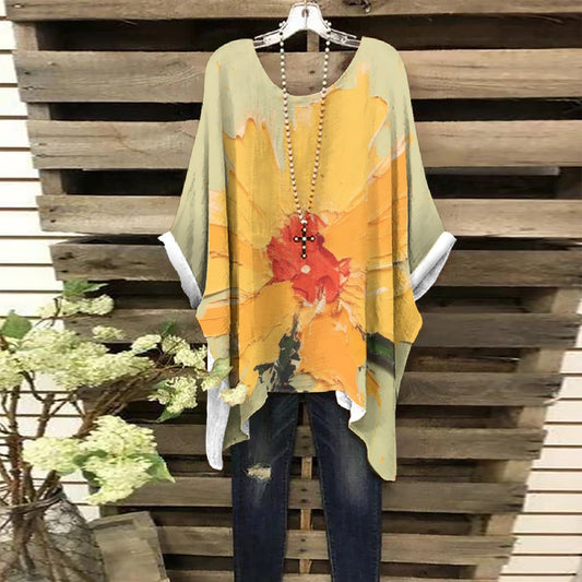 All-Over Print Women's Bat Sleeve Shirt