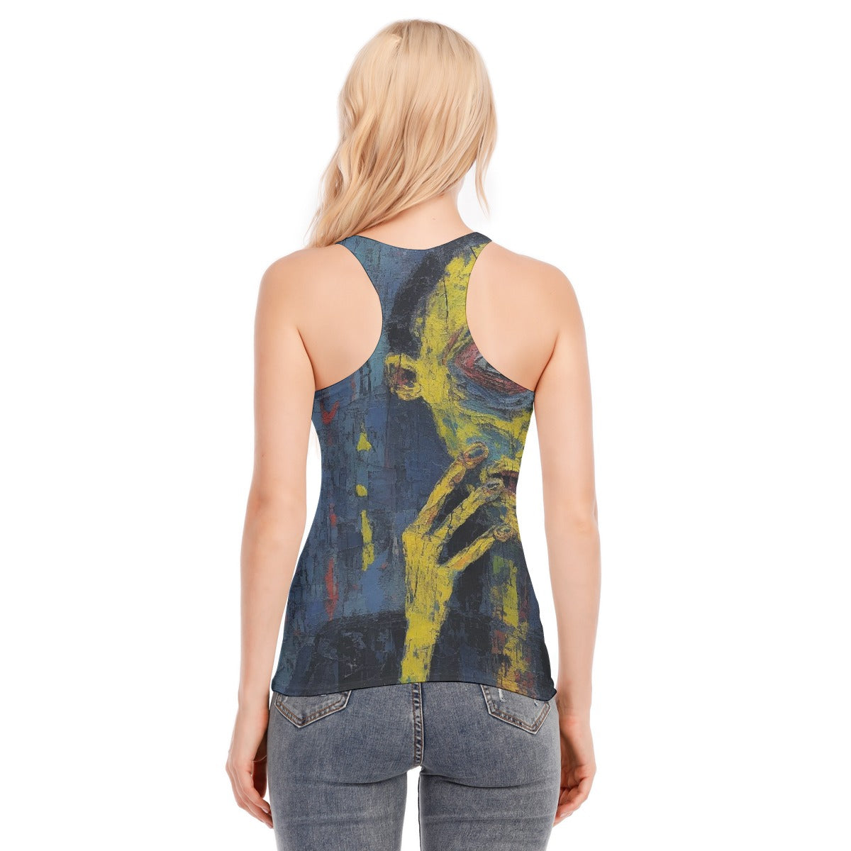 All-Over Print Women's Racer Vest | 190GSM Cotton