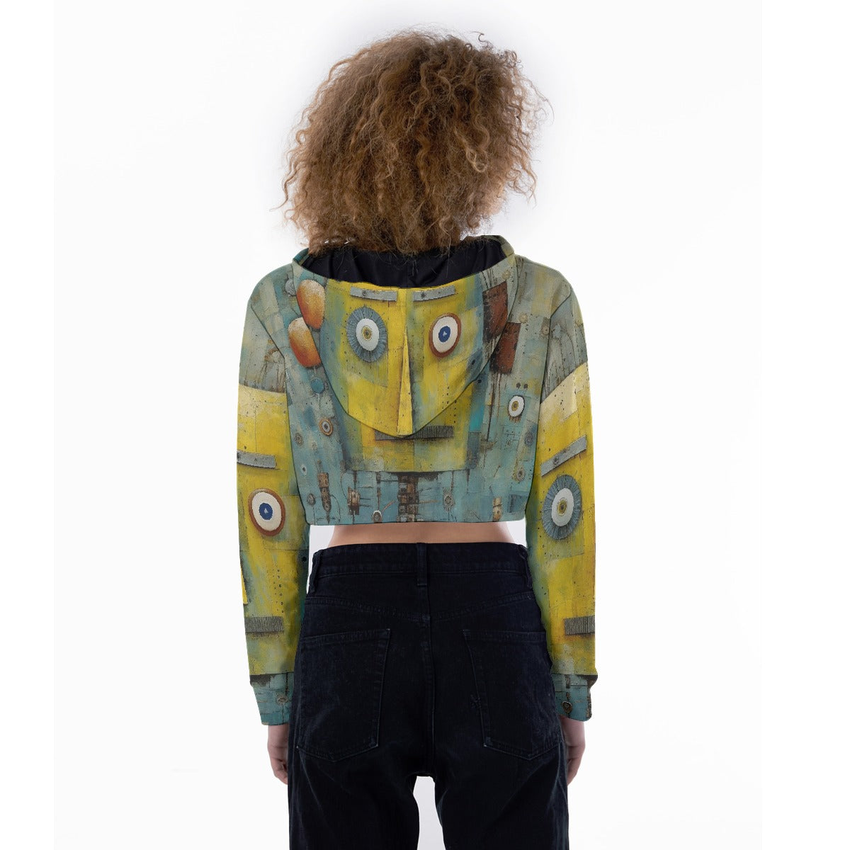 All-Over Print Women's Crop Top Hoodie