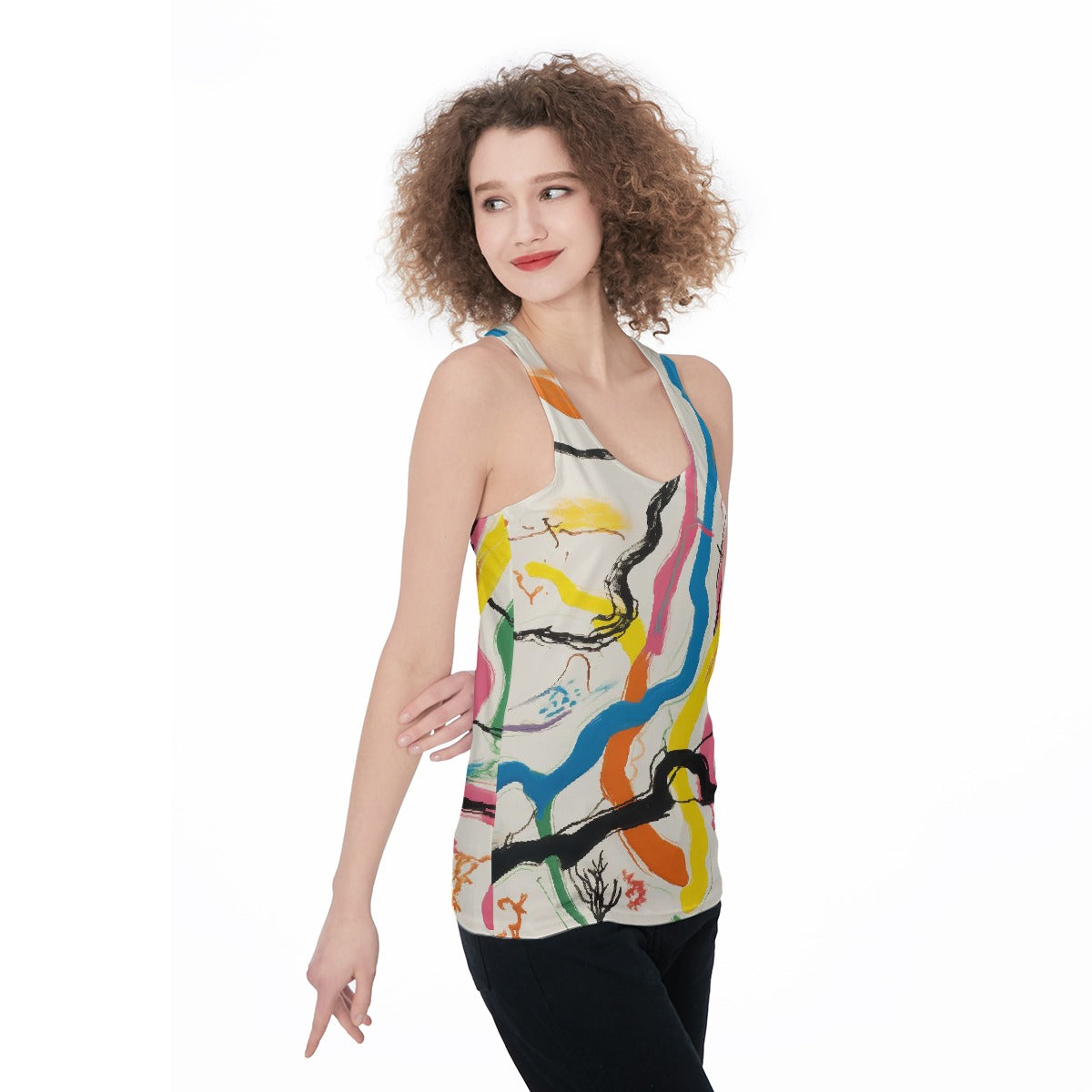 All-Over Print Women's Racerback Tank Top