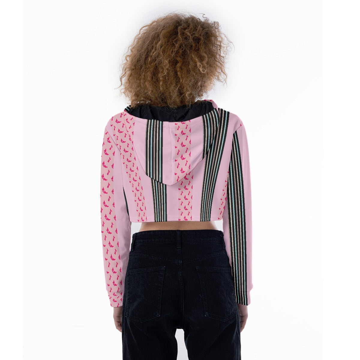 All-Over Print Women's Crop Top Hoodie