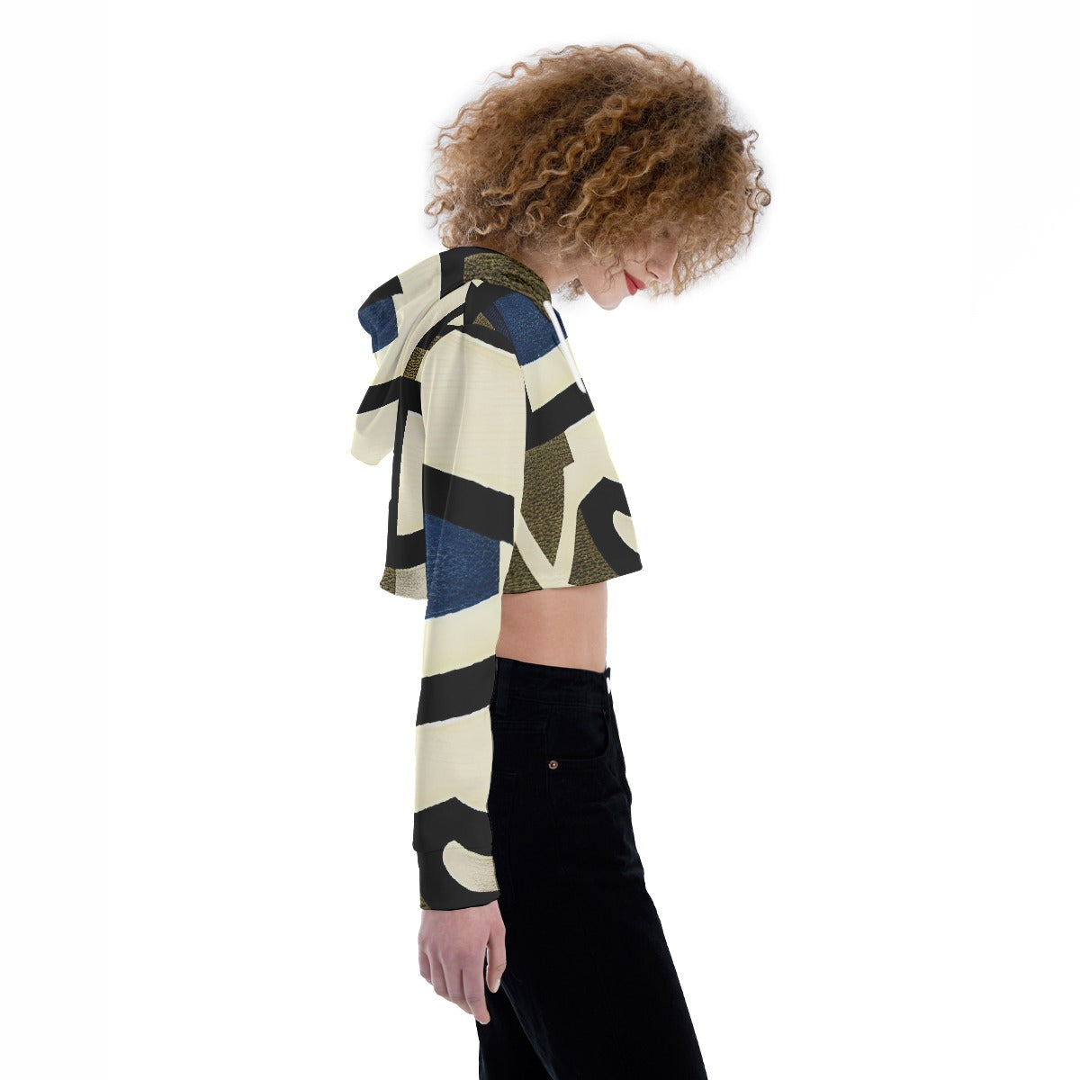 All-Over Print Women's Crop Top Hoodie