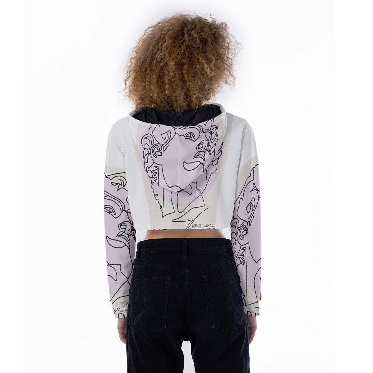All-Over Print Women's Crop Top Hoodie