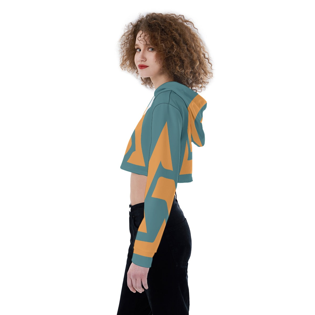 All-Over Print Women's Crop Top Hoodie