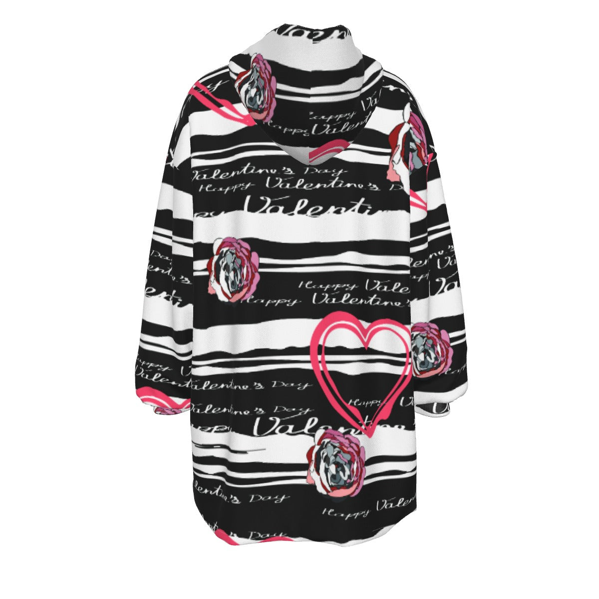 All-Over Print Women's Sherpa Fleece Hoodie Blanket