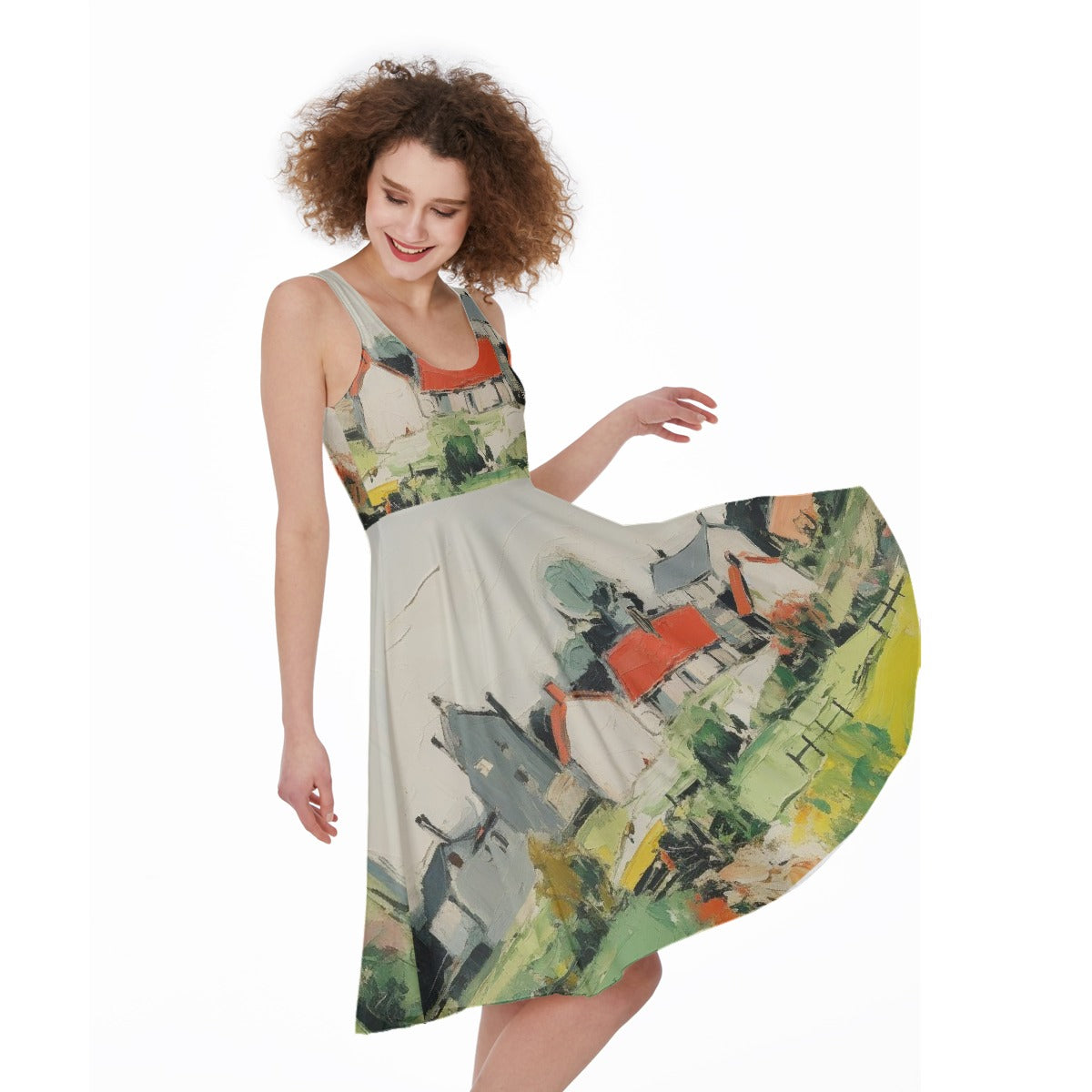 All-Over Print Women's Sleeveless Dress