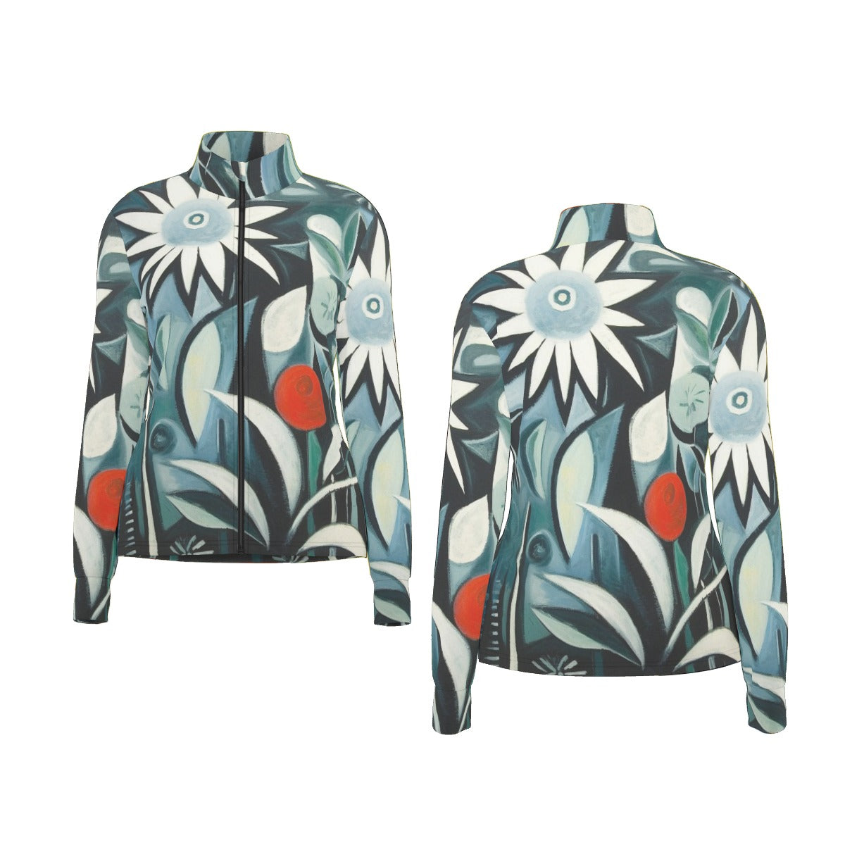 All-Over Print Women's Long Sleeve Thumbhole Jacket