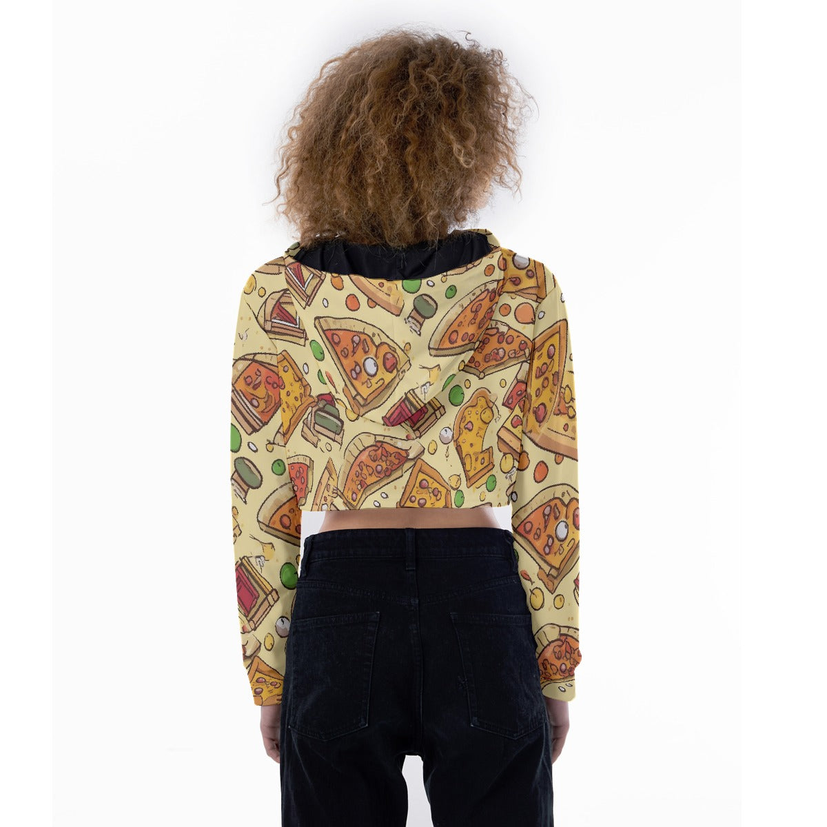 All-Over Print Women's Crop Top Hoodie