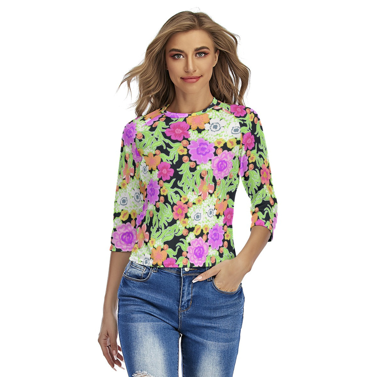 All-Over Print Women's Raglan Sleeves T-shirts