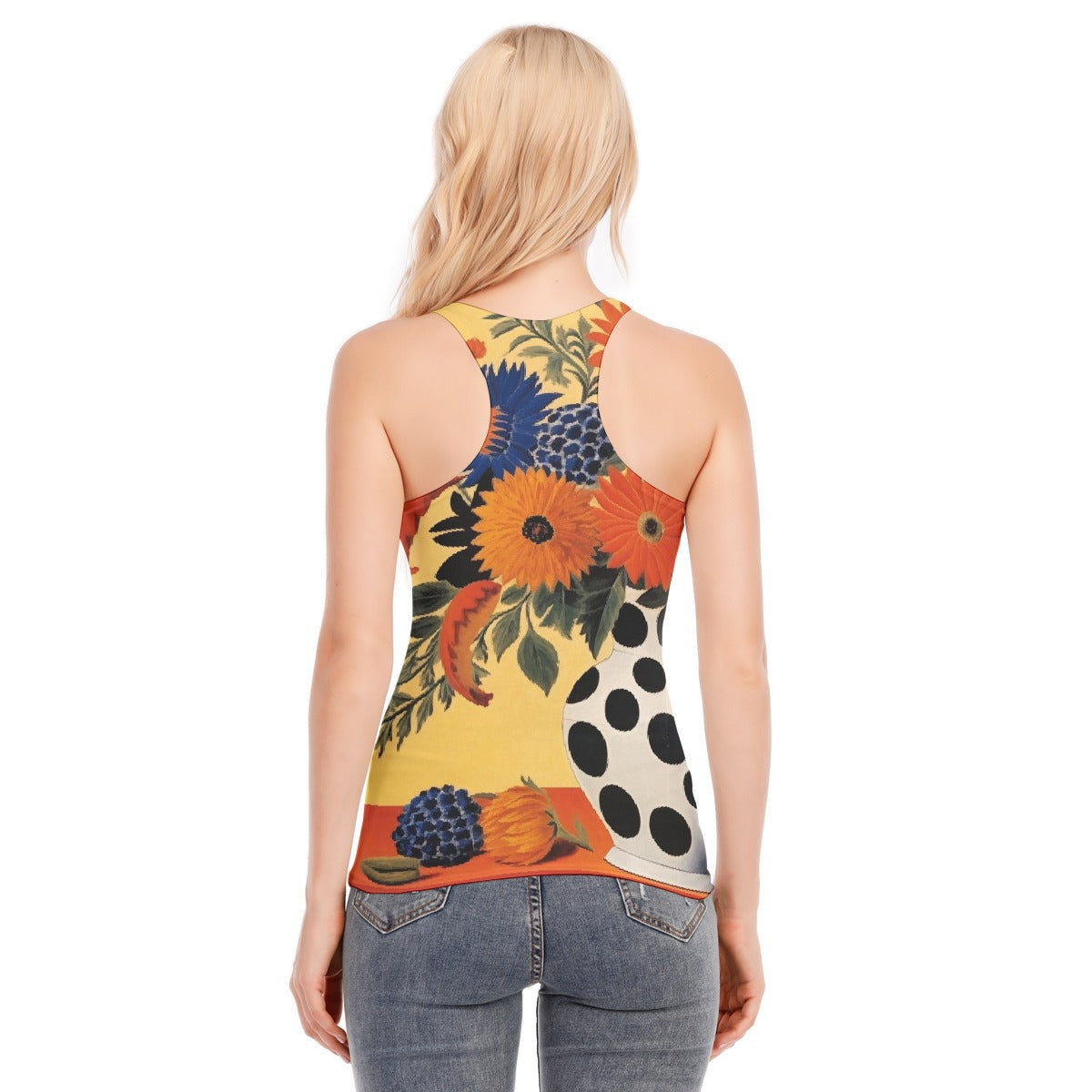 All-Over Print Women's Racer Vest | 190GSM Cotton