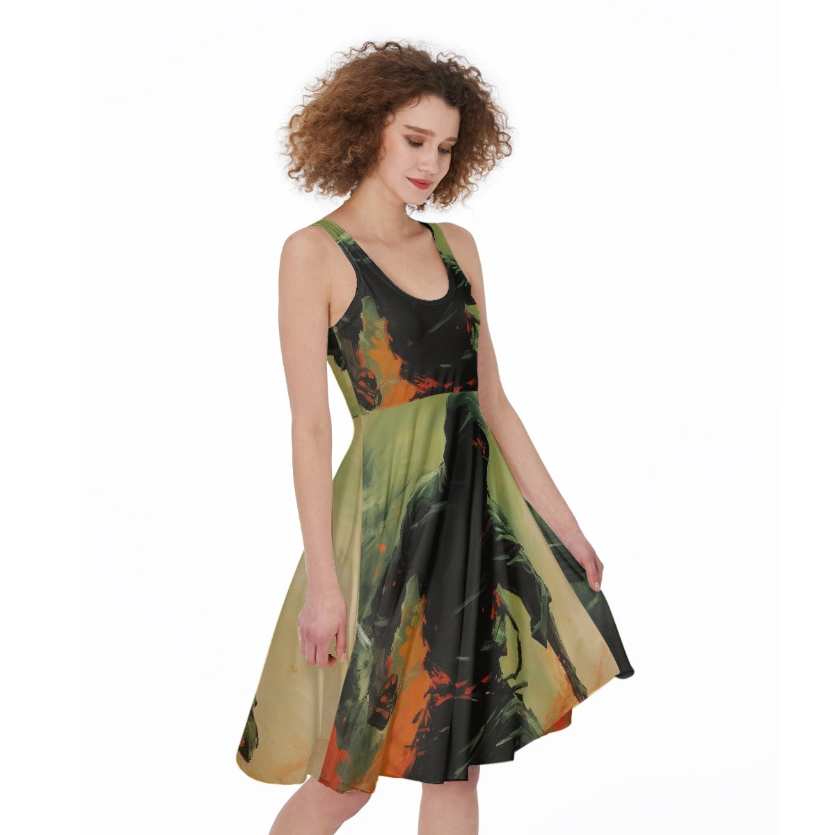 All-Over Print Women's Sleeveless Dress