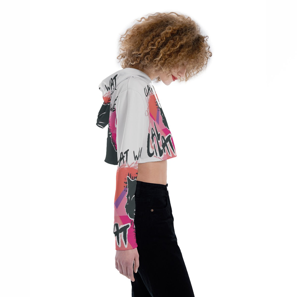 All-Over Print Women's Crop Top Hoodie