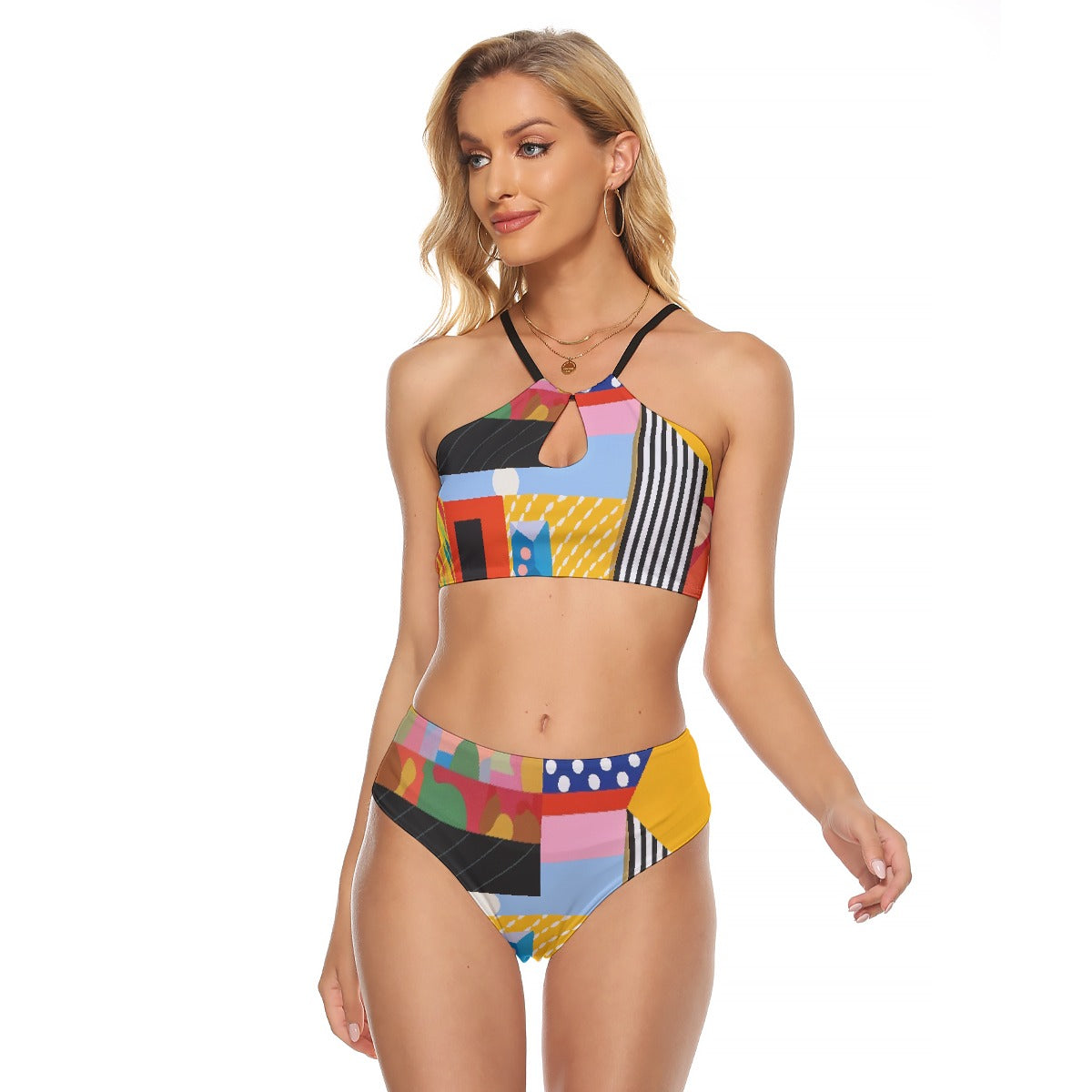All-Over Print Women's Cami Keyhole One-piece Swimsuit