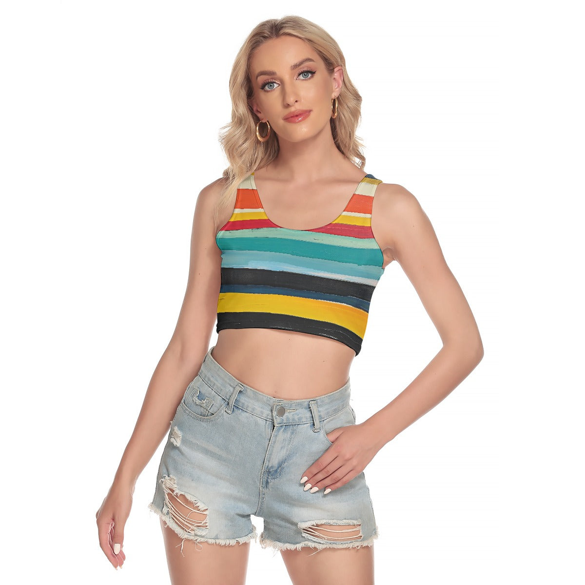 All-Over Print Women's Sport Crop Tank Top