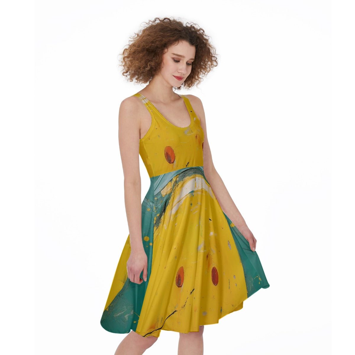 All-Over Print Women's Sleeveless Dress