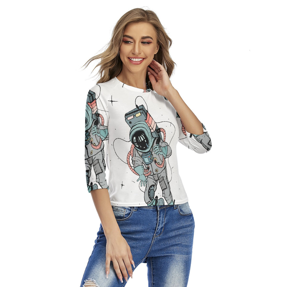 All-Over Print Women's Raglan Sleeves T-shirts
